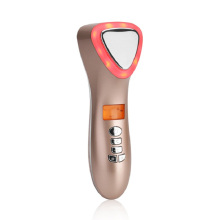 Home LED Hot Cold Hammer Ultrasonic Cryotherapy Facial Vibration Massager Ion Facial Treatment